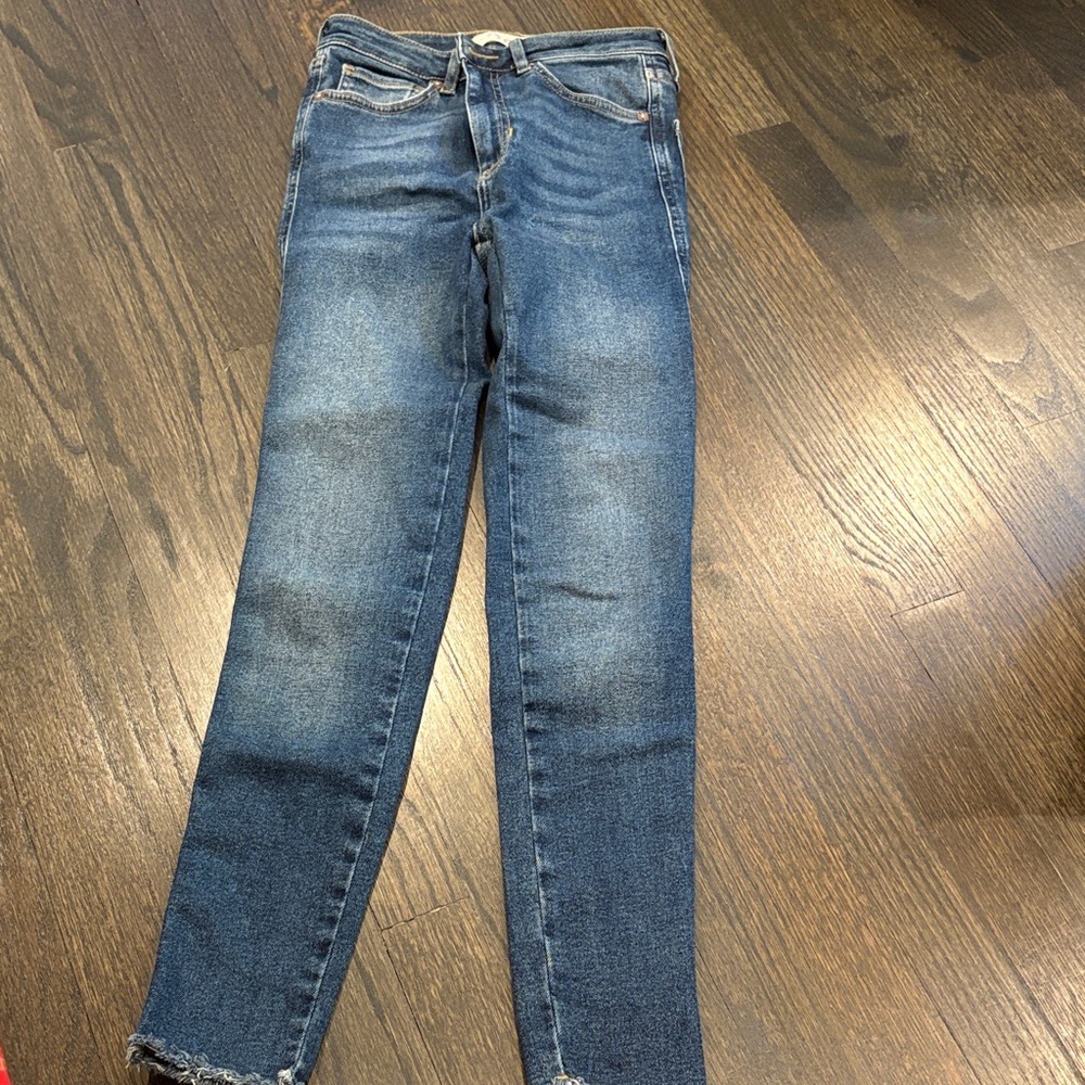 We The Free Blue Skinny Jeans